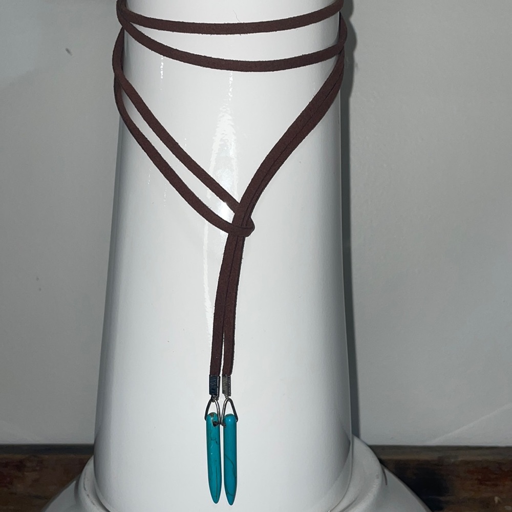Trendy boho wrap around necklace!!